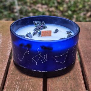 Świeca Zodiak dla Byka z bransoletką