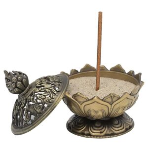 Kadzielnica Lotus w kolorze brązowym