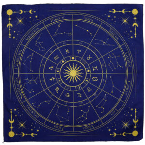 Tkanina do Czytania Tarota - Zodiak (75x75 cm)