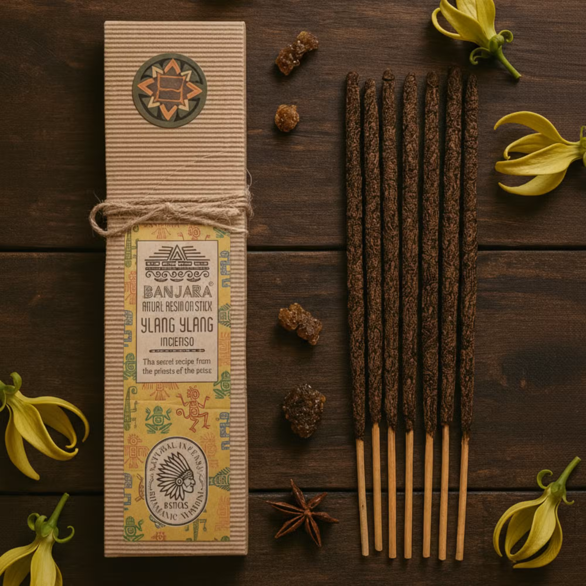 Żywice rytualne na patyku Ylang Ylang